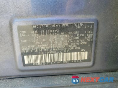 Zdjęcie 13 z 13 samochodu: 2013 SUBARU OUTBACK 2.5I LIMITED VIN:4S4BRBKC5D3271685 - miniatura
