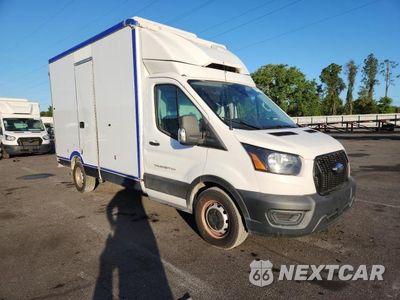 Czwarte zdjęcie samochodu z boku: 2021 FORD TRANSIT T-350 HD REFRIGERATED TRUCK VIN:1FDBW5Z8XMKA84413 - miniatura