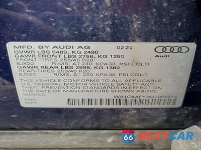 Zdjęcie 14 z 14 samochodu: 2021 AUDI Q5 PRESTIGE VIN:WA1CAAFY3M2058914 - miniatura
