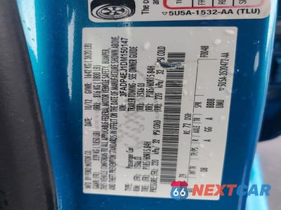 Zdjęcie 12 z 12 samochodu: 2013 FORD FIESTA SE VIN:3FADP4EJ1DM150147 - miniatura