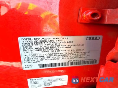 Zdjęcie 13 z 13 samochodu: 2023 AUDI Q3 PREMIUM S LINE 45 VIN:WA1DECF33P1035510 - miniatura