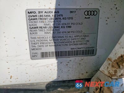 Zdjęcie 12 z 12 samochodu: 2018 AUDI Q5 PRESTIGE VIN:WA1CNAFY7J2054591 - miniatura
