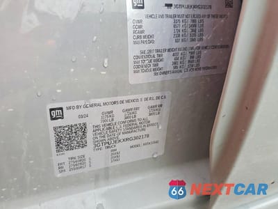 Zdjęcie 12 z 12 samochodu: 2024 GMC SIERRA K1500 ELEVATION-L VIN:3GTPUJEKXRG302178 - miniatura