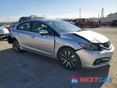 Czwarte zdjęcie samochodu z boku: 2014 HONDA CIVIC EXL VIN:19XFB2F90EE045718 - miniatura