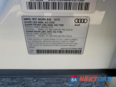 Zdjęcie 14 z 14 samochodu: 2015 AUDI Q3 PRESTIGE VIN:WA1GFCFS7FR011809 - miniatura