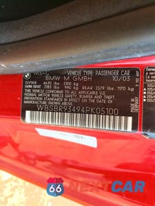 Zdjęcie 12 z 12 samochodu: 2004 BMW M3 VIN:WBSBR93494PK05100 - miniatura