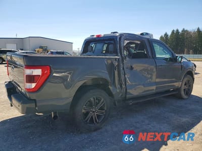 Trzecie zdjęcie samochodu z tyłu: 2021 FORD F150 SUPERCREW VIN:1FTEW1EP2MKE01107 - miniatura