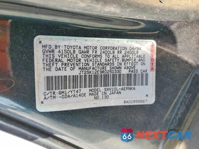 Zdjęcie 12 z 12 samochodu: 1994 TOYOTA CAMRY LE VIN:JT2SK12E9R0250330 - miniatura
