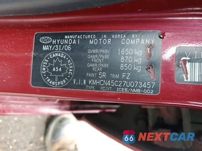 Zdjęcie 12 z 12 samochodu: 2007 HYUNDAI ACCENT GLS VIN:KMHCN45C27U073457 - miniatura