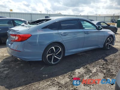 Trzecie zdjęcie samochodu z tyłu: 2021 HONDA ACCORD SPORT VIN:1HGCV2F31MA012882 - miniatura