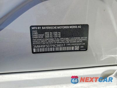 Zdjęcie 13 z 13 samochodu: 2023 BMW M340I VIN:3MW49FS07P8C98017 - miniatura
