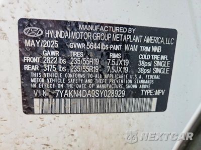 Zdjęcie 14 z 14 samochodu: 2025 HYUNDAI IONIQ 5 SEL VIN:7YAKN4DA1SY029802 - miniatura