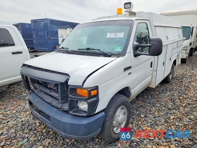 2014 FORD ECONOLINE E350 SUPER DUTY CUTAWAY VAN 1FDWE3FL8EDA67424 - główne zdjęcie licytacji z USA - miniatura