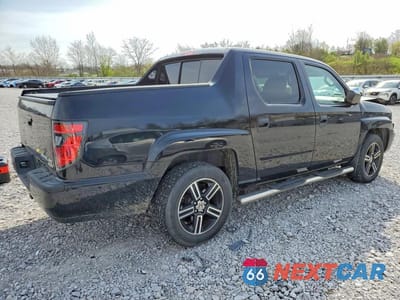 Trzecie zdjęcie samochodu z tyłu: 2012 HONDA RIDGELINE SPORT VIN:5FPYK1F73CB454599 - miniatura