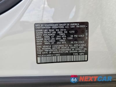 Zdjęcie 14 z 14 samochodu: 2024 VOLKSWAGEN ATLAS CROSS SPORT SE VIN:1V2JE2CA6RC211882 - miniatura