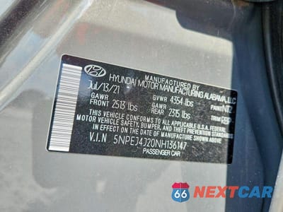 Zdjęcie 12 z 12 samochodu: 2022 HYUNDAI SONATA SEL PLUS VIN:5NPEJ4J20NH136147 - miniatura