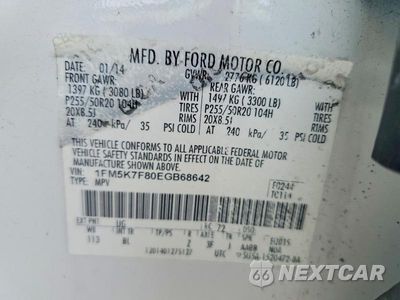 Zdjęcie 25 z 26 samochodu: 2014 FORD EXPLORER LIMITED VIN:1FM5K7F80EGB68642 - miniatura