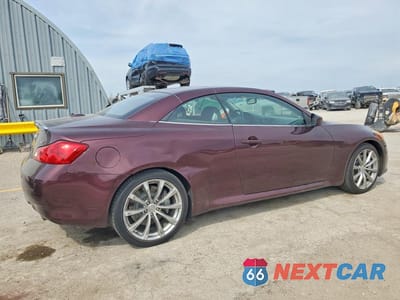 Trzecie zdjęcie samochodu z tyłu: 2010 INFINITI G37 CONVERTIBLE BASE VIN:JN1CV6FE8AM353586 - miniatura