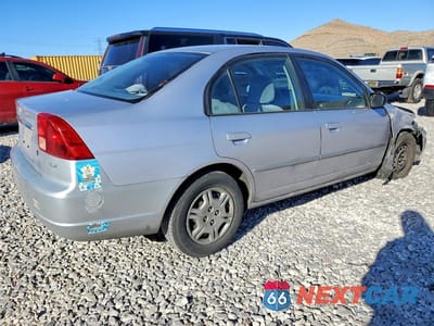 Trzecie zdjęcie samochodu z tyłu: 2002 HONDA CIVIC LX VIN:1HGES16552L072730 - miniatura
