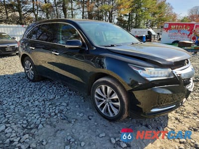 Czwarte zdjęcie samochodu z boku: 2014 ACURA MDX TECHNOLOGY VIN:5FRYD4H43EB038304 - miniatura