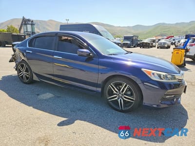 Czwarte zdjęcie samochodu z boku: 2017 HONDA ACCORD SPORT VIN:1HGCR2F50HA302445 - miniatura