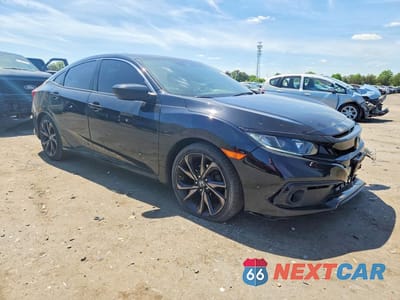 Czwarte zdjęcie samochodu z boku: 2020 HONDA CIVIC SPORT VIN:19XFC2F88LE215678 - miniatura