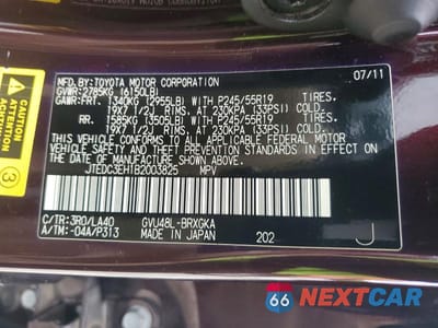 Zdjęcie 13 z 13 samochodu: 2011 TOYOTA HIGHLANDER HYBRID LIMITED VIN:JTEDC3EH1B2003825 - miniatura