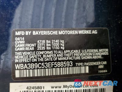Zdjęcie 12 z 12 samochodu: 2014 BMW 335 XI VIN:WBA3B9C53EF588593 - miniatura