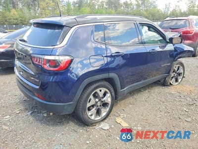 Trzecie zdjęcie samochodu z tyłu: 2020 JEEP COMPASS LIMITED VIN:3C4NJDCB5LT161202 - miniatura
