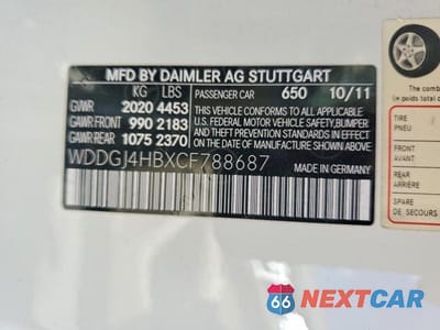 Zdjęcie 12 z 12 samochodu: 2012 MERCEDES-BENZ C 250 VIN:WDDGJ4HBXCF788687 - miniatura