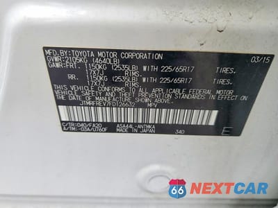 Zdjęcie 13 z 13 samochodu: 2015 TOYOTA RAV4 XLE VIN:JTMRFREV7FD126632 - miniatura