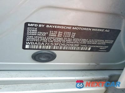 Zdjęcie 13 z 13 samochodu: 2015 BMW 528 XI VIN:WBA5A7C53FD620939 - miniatura