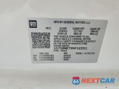 Zdjęcie 12 z 12 samochodu: 2022 GMC SIERRA K2500 SLE VIN:1GT59ME79NF123311 - miniatura