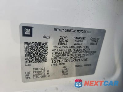 Zdjęcie 12 z 12 samochodu: 2019 CADILLAC XT4 PREMIUM LUXURY VIN:1GYFZCR44KF211736 - miniatura