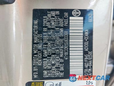 Zdjęcie 14 z 14 samochodu: 2005 TOYOTA CAMRY LE VIN:4T1BE32K15U633368 - miniatura