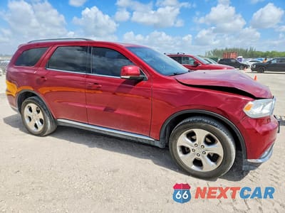 Czwarte zdjęcie samochodu z boku: 2015 DODGE DURANGO LIMITED VIN:1C4RDJDGXFC800756 - miniatura