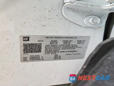 Zdjęcie 13 z 13 samochodu: 2019 GMC ACADIA SLT-1 VIN:1GKKNULS9KZ230962 - miniatura