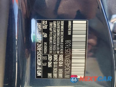 Zdjęcie 12 z 12 samochodu: 2022 MERCEDES-BENZ A 220 VIN:W1K3G4EBXNJ357638 - miniatura