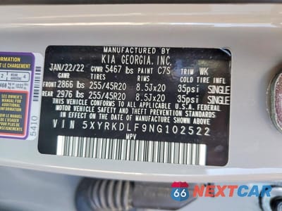Zdjęcie 14 z 14 samochodu: 2022 KIA SORENTO X-LINE SX PRESTIGE VIN:5XYRKDLF9NG102522 - miniatura