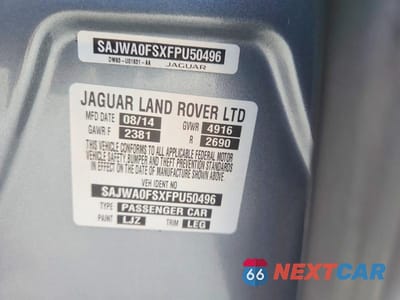 Zdjęcie 12 z 12 samochodu: 2015 JAGUAR XF 2.0T PREMIUM VIN:SAJWA0FSXFPU50496 - miniatura