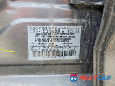 Zdjęcie 12 z 12 samochodu: 2025 NISSAN SENTRA SV VIN:3N1AB8CV2SY409245 - miniatura