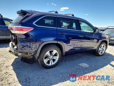 Trzecie zdjęcie samochodu z tyłu: 2015 TOYOTA HIGHLANDER LIMITED PLATINUM VIN:5TDDKRFH5FS205607 - miniatura