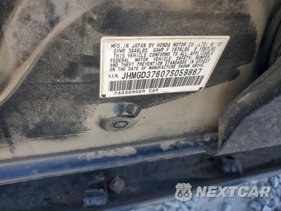 Zdjęcie 12 z 12 samochodu: 2007 HONDA FIT S VIN:JHMGD37607S059867 - miniatura
