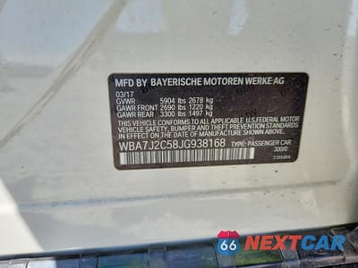 Zdjęcie 13 z 13 samochodu: 2018 BMW 740 XE VIN:WBA7J2C58JG938168 - miniatura