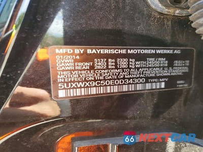 Zdjęcie 13 z 13 samochodu: 2014 BMW X3 XDRIVE28I VIN:5UXWX9C50E0D34300 - miniatura
