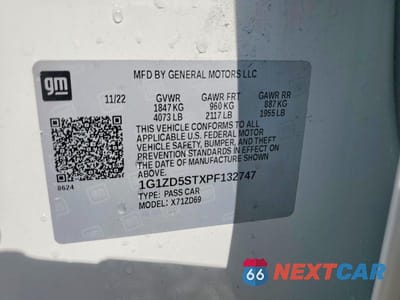 Zdjęcie 13 z 13 samochodu: 2023 CHEVROLET MALIBU LT VIN:1G1ZD5STXPF132747 - miniatura