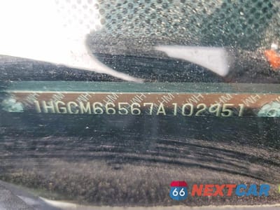 Zdjęcie 12 z 12 samochodu: 2007 HONDA ACCORD EX VIN:1HGCM66567A102951 - miniatura