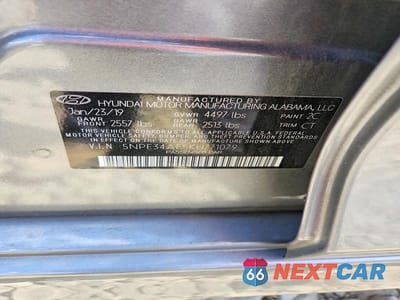 Zdjęcie 12 z 12 samochodu: 2019 HYUNDAI SONATA SEL VIN:5NPE34AF5KH771079 - miniatura