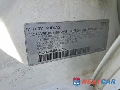 Zdjęcie 13 z 13 samochodu: 2013 AUDI S4 PREMIUM PLUS VIN:WAUBGAFL4DA162593 - miniatura