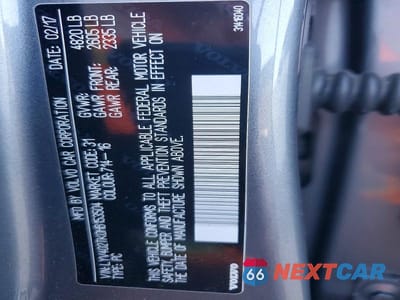Zdjęcie 12 z 12 samochodu: 2017 VOLVO S60 PREMIER VIN:LYV402TK0HB153504 - miniatura